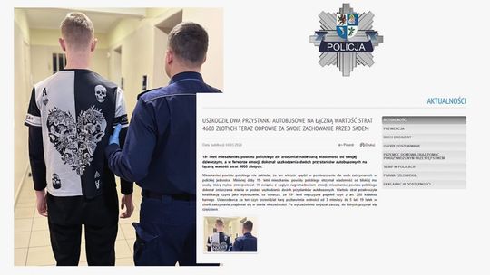 Zdemolował przystanki, teraz za to odpowie