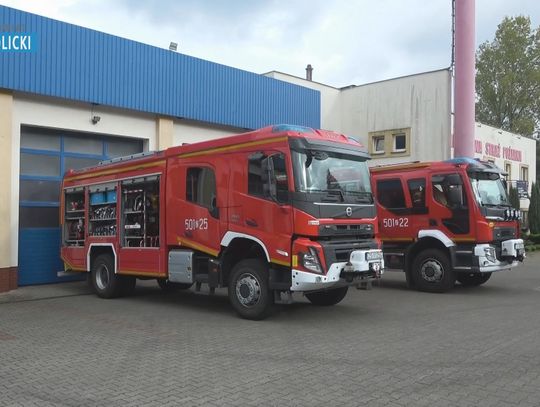 Komenda Powiatowej Straży Pożarnej wzbogaciła się o dwa nowoczesne wozy ratowniczo-gaśnicze