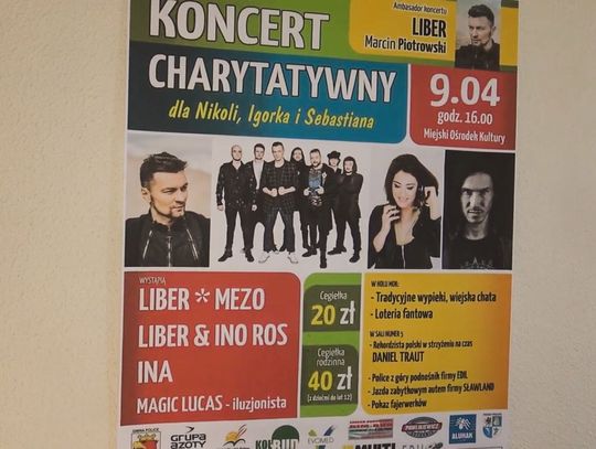 Koncerty Charytatywne w Policach: 9 kwietnia zagrają dla Nikoli, Igorka, Sebastiana i Bartka