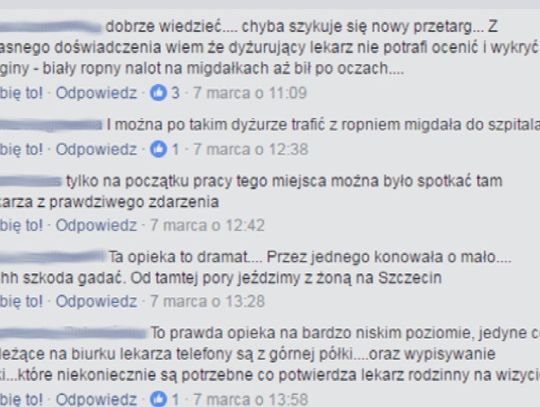 Kontrowersje wokół nocnej opieki zdrowotnej w Policach