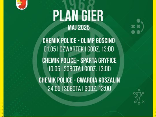 Majowe mecze Chemika Police w KEEZA 4. Lidze ZZPN