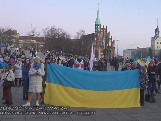 Manifestacja przeciw wojnie na Ukrainie (Szczecin 2022)