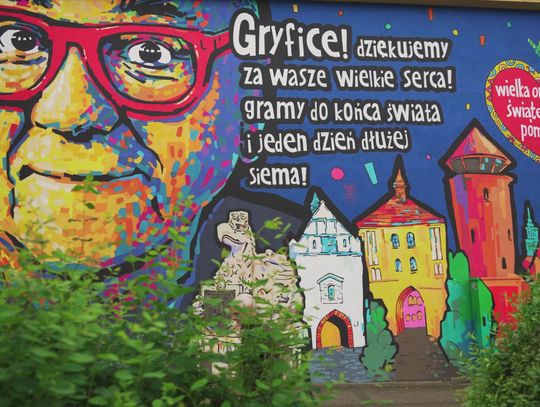 Mural WOŚP w Gryficach