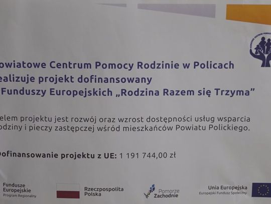 PCPR prowadzi projekt "Rodzina razem się trzyma". Jego celem jest m.in. wzmocnienie więzi rodzinnych