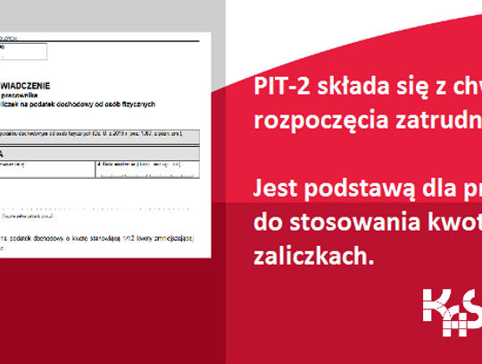 PIT-2 składa się raz. Polski Ład nie zmienia obowiązujących zasad