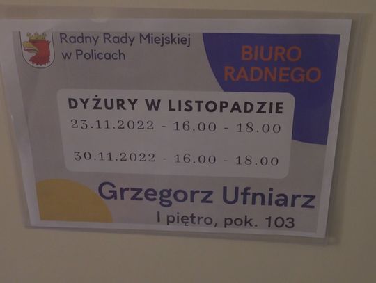 Policki radny otworzył swoje biuro. Mieszkańcy mogą tam przyjść ze sprawami dotyczącymi miasta