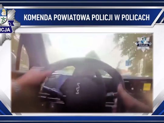 Policyjny pościg ulicami Polic