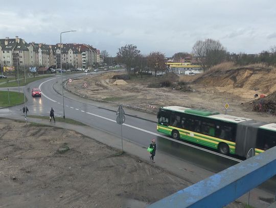 Problemy z gruntem opóźniają budowę ronda w ramach Szczecińskiej Kolei Metropolitalnej