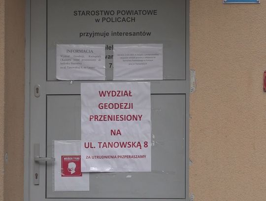 Przenosiny dwóch wydziałów Starostwa Powiatowego w Policach