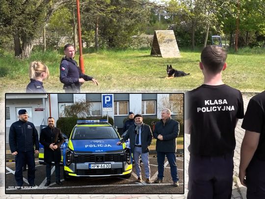 Rok pełen wyzwań w polickiej KPP. Nowe radiowozy, świeża krew i sukcesy psich funkcjonariuszy