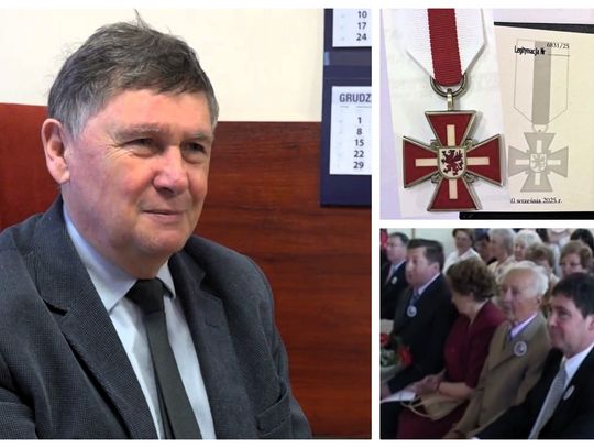 Srebrny Gryf dla Witolda Stefańskiego za ponad 40 lat na rzecz polickiej oświaty