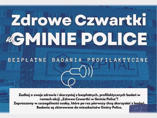 W gminie Police ruszają dwa programy: bezpłatne badania profilaktyczne oraz karta mieszkańca