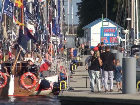 W Trzebieży zacumowały jachty, które brały udział w wyścigach The Tall Ships Races