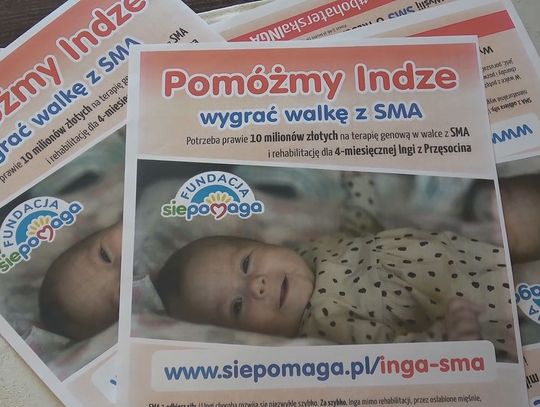 Zbiórka na leczenie Ingi Niedźwieckiej z Przęsocina chorującej na SMA