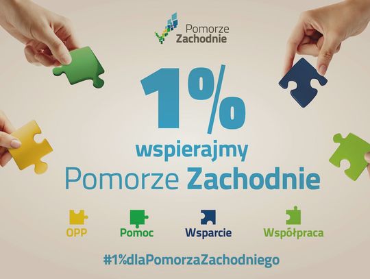 Zostaw 1% podatku dochodowego na Pomorze Zachodnie!