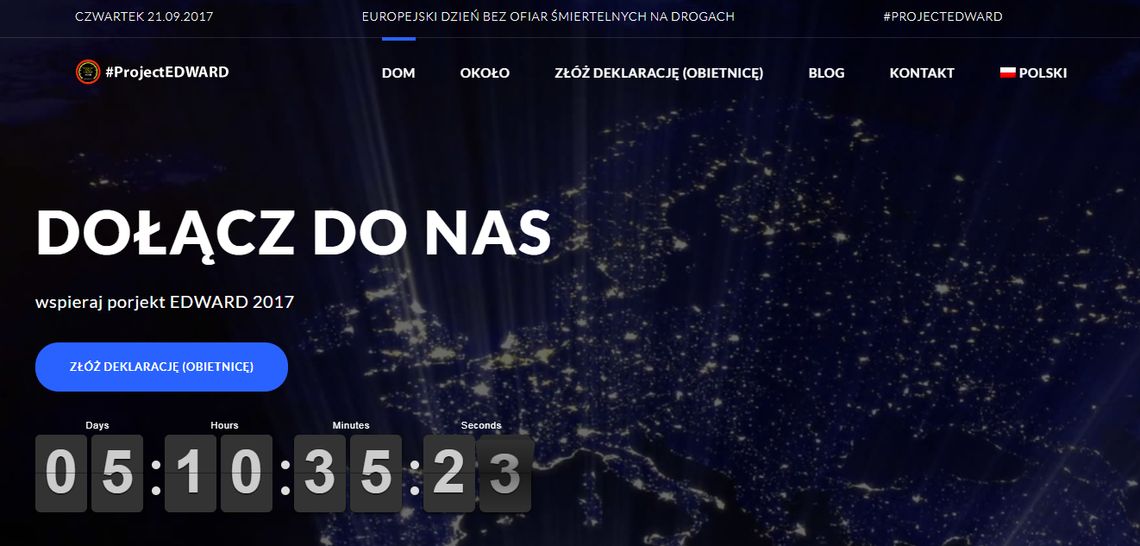 EUROPEJSKI DZIEŃ BEZ OFIAR ŚMIERTELNYCH NA DROGACH