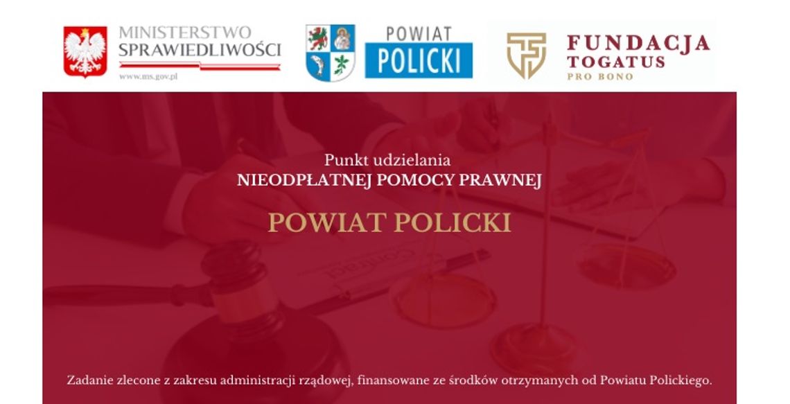 Fundacja Togatus Pro Bono: Nieodpłatna pomoc prawna w powiecie polickim