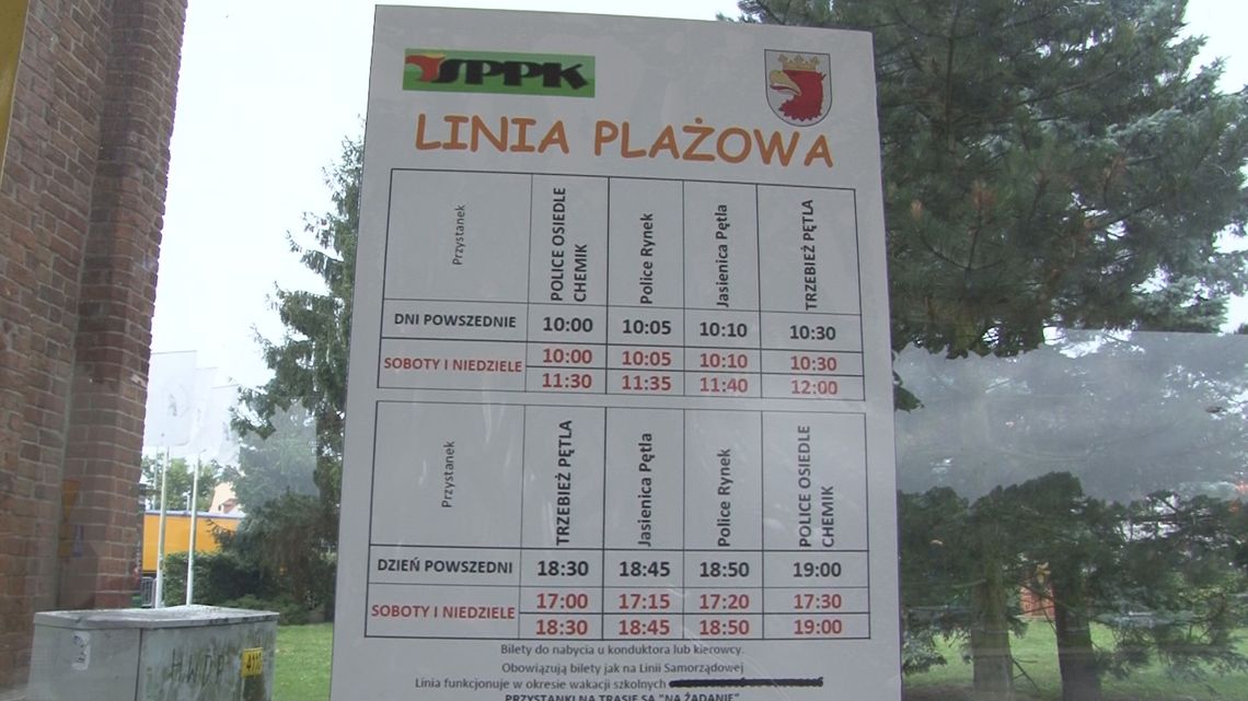 Linia Plażowa Police-Trzebież ruszyła