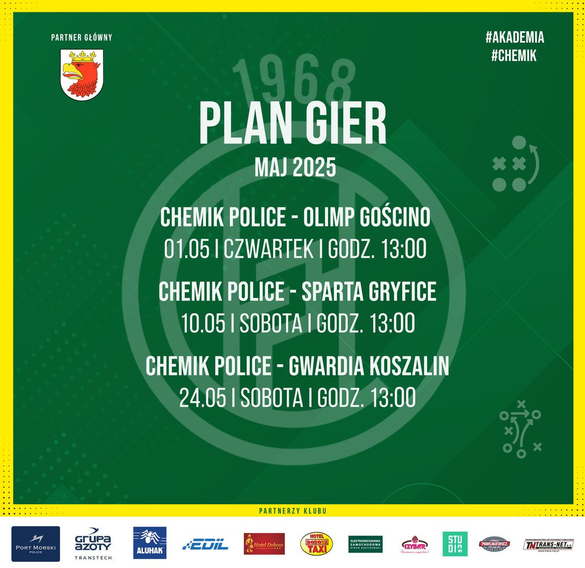 Majowe mecze Chemika Police w KEEZA 4. Lidze ZZPN
